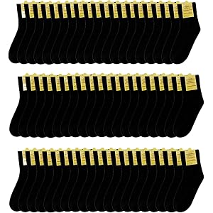 VEHICAR Bulk Socks 60 Pairs Individually Wrapped For Mens & Women One Size | Disposable Socks For Travel Hotel Business Trip,