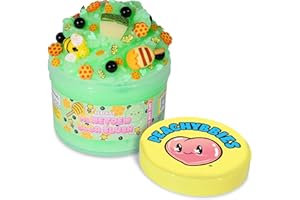 Peachybbies Honeydew Boba Slush Slime, Made in USA Premium, 100% Authentic, 7 oz. ICEE, Scented for Kids, ASMR, Fidget Toys