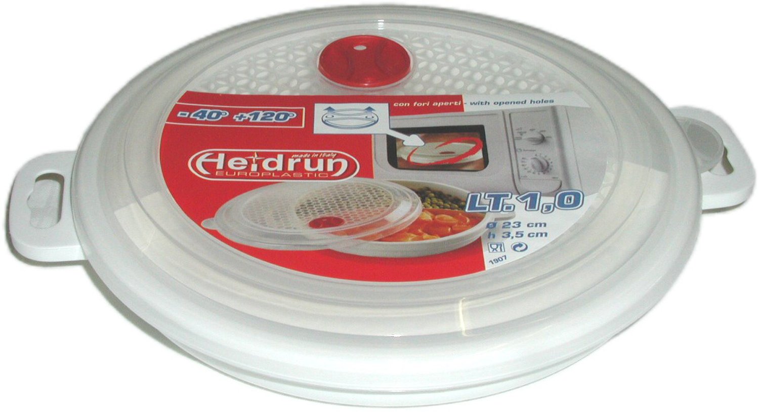 Plato para microondas con tapa (23 cm): Amazon.es: Hogar
