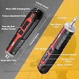 Ikuby 4V Cordless Electric Screwdriver 2000mAh Removable Battery Circuit Sensing view 4