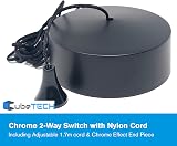 CubeTECH Bathroom Light Pull Cord and Fitting Kit Black 1.7m Cord view 2