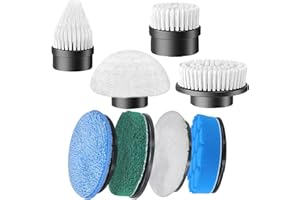 QOOWFEANIG 8 Pack Electric Spin Scrubber Replacement Heads Universal Fit for ANS-8050/8051&Most Cordless Spin Brushes,Durable