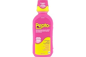 Pepto Bismol Liquid, Upset Stomach Relief, Diarrhea Relief, Heartburn, Nausea, Indigestion, Upset Stomach, Original Flavour, 