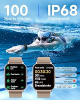 TOOBUR Smart Watch Women Alexa Built-in IP68 Waterproof 1.8" HD Call Heart Rate view 5
