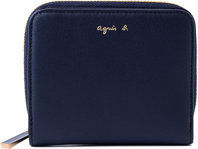 Amazon 名入れ可 Agnes B Voyage アニエスベー ボヤージュ レザー ウォレット 本革 二つ折り 財布 Aw11c 06 ショップバッグ付 財布