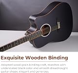 Vangoa 41 Inch Electric Acoustic Guitar 4 Band EQ Cutaway 4/4 Black view 2
