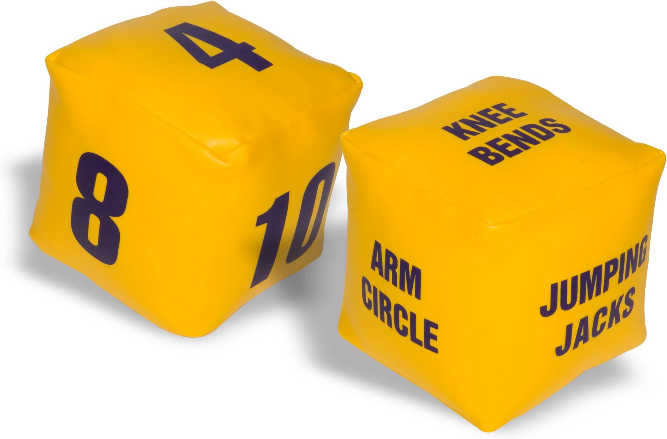 Eduk8 Worldwide - Foam Filled, Vinyl Fitness Dice (set of 2)
