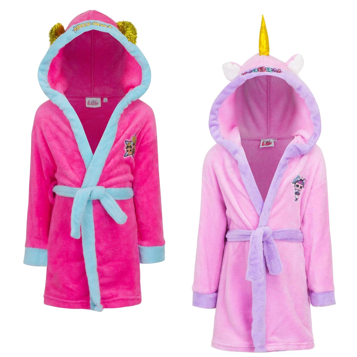 Bambine e ragazze Bambina Characters Cartoons LOL Surprise Vestaglia Premium in Pile a Pelo