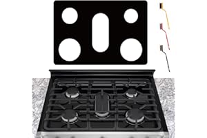 BEZOKU Stove Cover For 30 Inch LG Gas Range Model LGLDG4315 LRG4115 LRG4113 LDG4313 LRGL5825 LRGL5925 LSGL6335DF, Upgraded 0.4MM Thickness Reusable Stove Burner Covers For LG Stove Protector