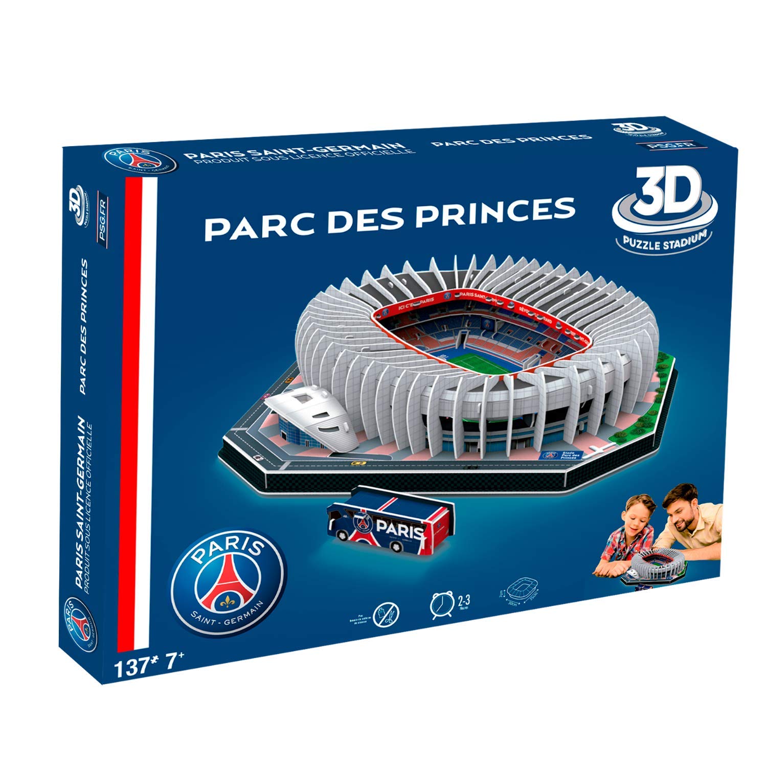 Megableu - 678263 3D Stadium Puzzle Parc des Princes-PSG