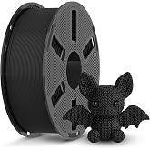 JAYO Black PLA 3D Printer Filament 1.75mm 1.1kg Reusable Spool | &plusmn;0.02mm Accuracy, Neatly Wound, Extra 100g, Smooth Printing, Fit Most FDM 3D Printer