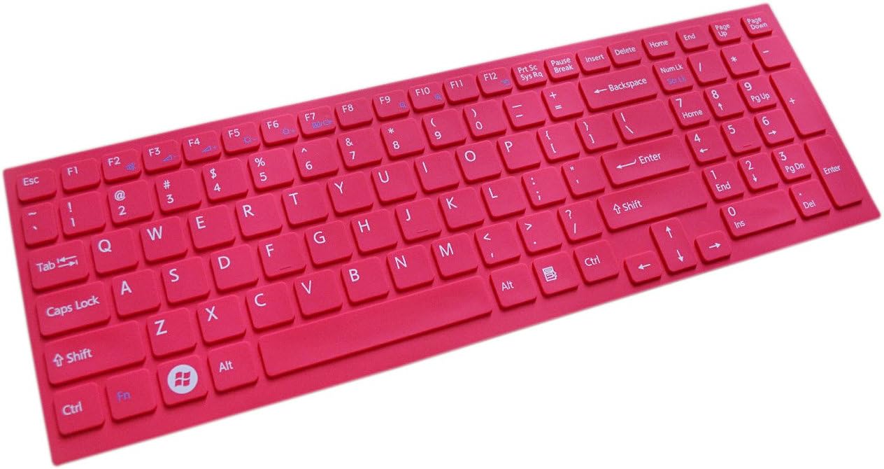 HDE Hot Pink Keyboard Skin Fits Sony VAIO EB 15.5Inch Computers & Accessories
