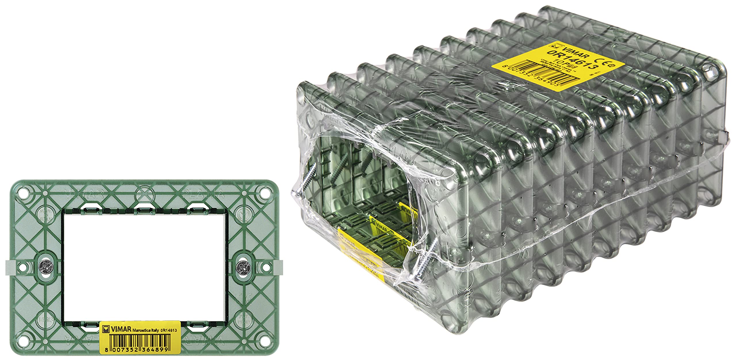 Vimar Plana 0T14613 3 Module Holder with Screws for Box 3 Modules, Pack of 10