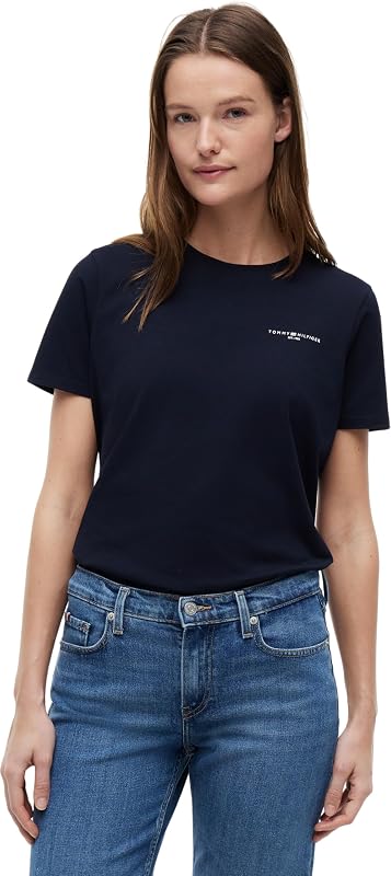 Femme T-Shirt Manches Courtes 1985 Encolure Ronde, Bleu (Nos Desert Sky), S