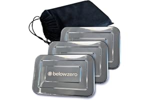 Below Zero Deluxe Stainless Steel Cooling Pack - Durable Ice Pack Lasts 48 Hours, Ice Pack for Bento, Lunch Bags, Coolers, Picnics, Camping, Beachgoers, Sporting Events - Longest Lasting