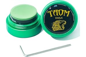 BANLY TAOM Round Shaped Pool Chalk Holder, Portable Pool Chalk Cubes, Magnetic Mini Chalk Holder Pool Billiards, Pool Cue Chalk Case Container Box for Billiard Cue Tip Tool Pool Table Snooker Accessories