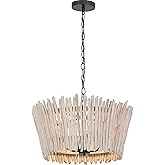 Maxim Lighting 22424WWTBZ Baywood 24" Driftwood Chandelier, Textured Bronze