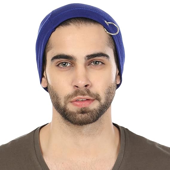 Grabberry Men S Royal Blue Black Color Grabiel Cotton Cap For