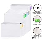 purifyou Premium Reusable Mesh/Produce Bags, Set of 9 | Superior Double-Stitched Strength, with Tare Weight on Tags | Lightweight, See-Through, Large, Medium & Small