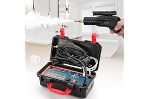 Hapyvergo High Pressure Steam Cleaner, 1700W High Temp Portable Steamer Machine for Cleaning, Tankless and Heavy Duty for Commercial Home Use Grout Tile Kitchen Bathroom Car Detailing