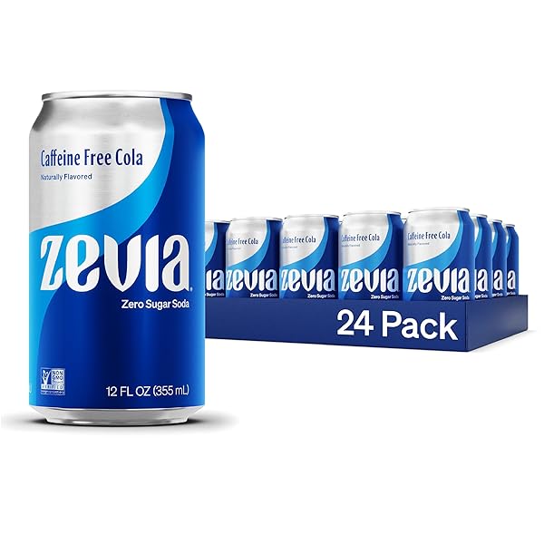 ZEVIA ZERO SUGAR SODA, CAFFEINE FREE COLA, 12...