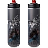 HydraPak Polar Surge Insulated Bike Water Bottle 2-Pack (20oz or 24oz) - High Flow, Fits Most Bike Cages, For Cycling & Sports | Insulated, 2-Pack, High Flow, Fits Most Bike Cages, For Cycling & Sports