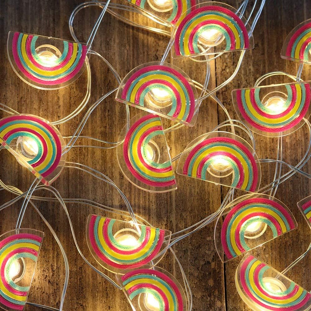 LED String Lights Rainbow Fairy Lights Indoor Decorative Lights Ambiance Lighting for Garden Christmas Bedroom Patio Wedding Party Festival