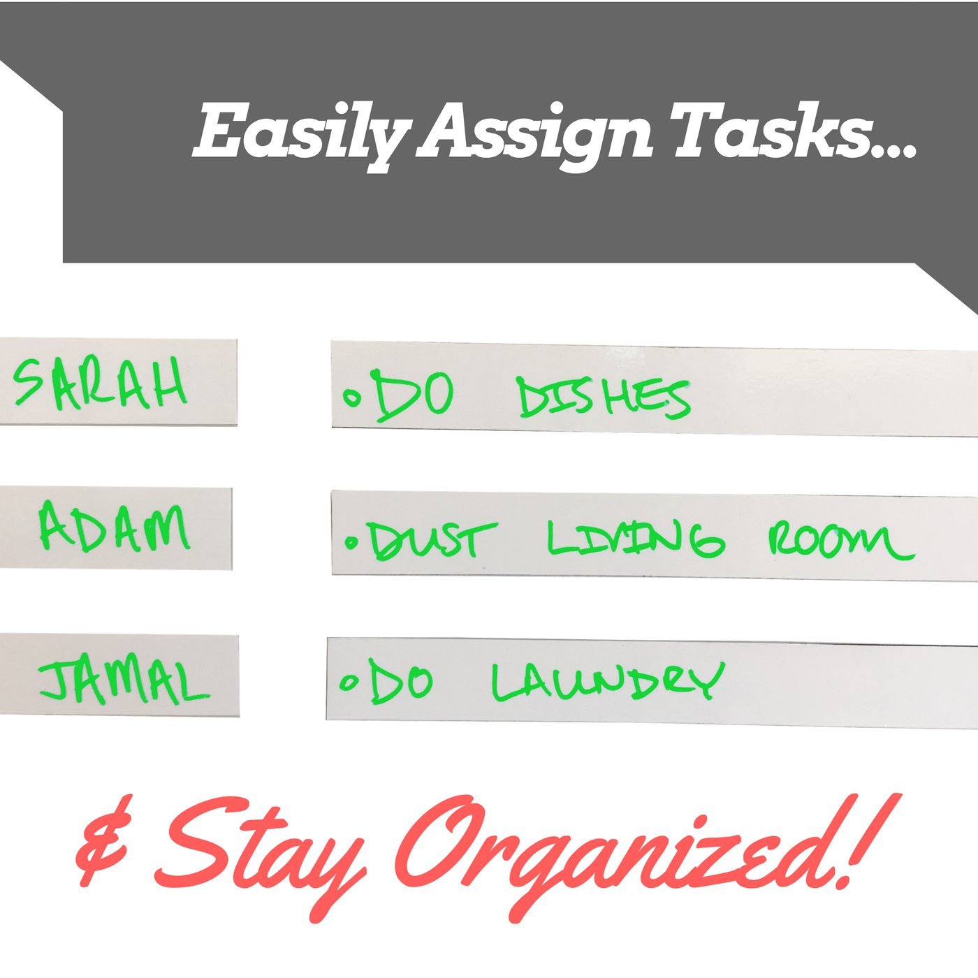 kleenist Dry Erase Tape 1 inch x 10 feet of roll n Cut