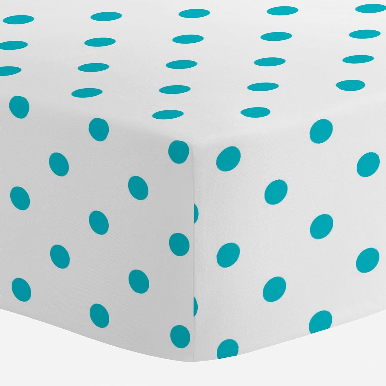 teal crib sheet