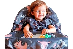 grabease Allover Waterproof Bib for Self-Feeding Infants and Toddlers, Machine Washable, Ages 6-24 Months