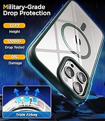 SUCGLES for iPhone 15 Pro Case with