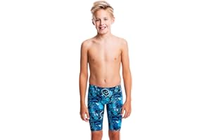 FLOW SWIM GEAR Flow Funky Jammers for Boys - Swim Jammer Swimsuit for Practice and Competition Swimming in Size 21 to 32