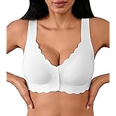 Front Closure Bras for Women Seamless Wireless Push Up Bra No Underwire Full Coverage Comfort Bras Mastectomy Bralettes