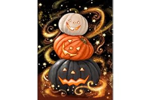 XACKCME Pumpkin Diamond Painting Kits for Adults-Pumpkin Diamond Art Kits for Adults,Gem Art Kits for Adults for Gift Home Wall Decor Gifts(16x12inch)