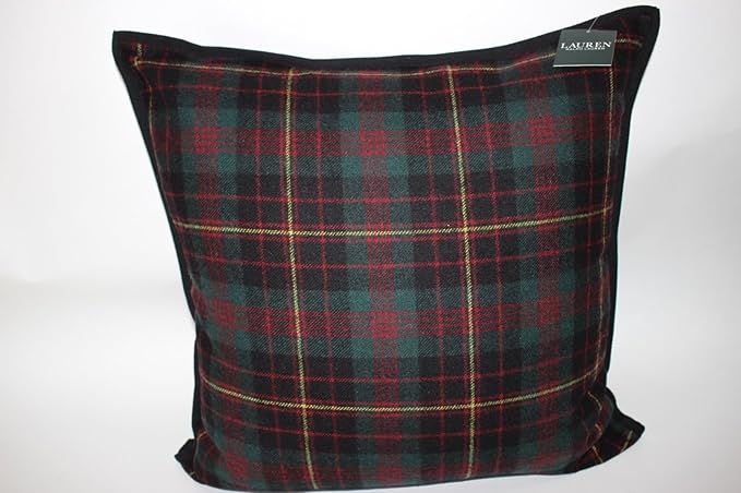 Amazon Com Ralph Lauren Tartan Plaid Wool Throw Pillow Lauren