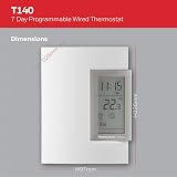 Honeywell Home T140C110AEU T140 7-Day Programmable Wired Thermostat White view 5
