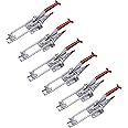 SKYCK 6-Pack 2000lbs Capacity Heavy Duty Toggle Clamp - Adjustable U Bolt Self-Lock Latch for Tire Carrier, 90 Degree Lock for Cam Sliding Door, Lt-431