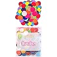Playfully Ever After Mixed Color Assortment of Craft Felt Circles (1 Inch - 100pc)