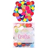 Playfully Ever After Mixed Color Assortment of Craft Felt Circles (1 Inch - 100pc)
