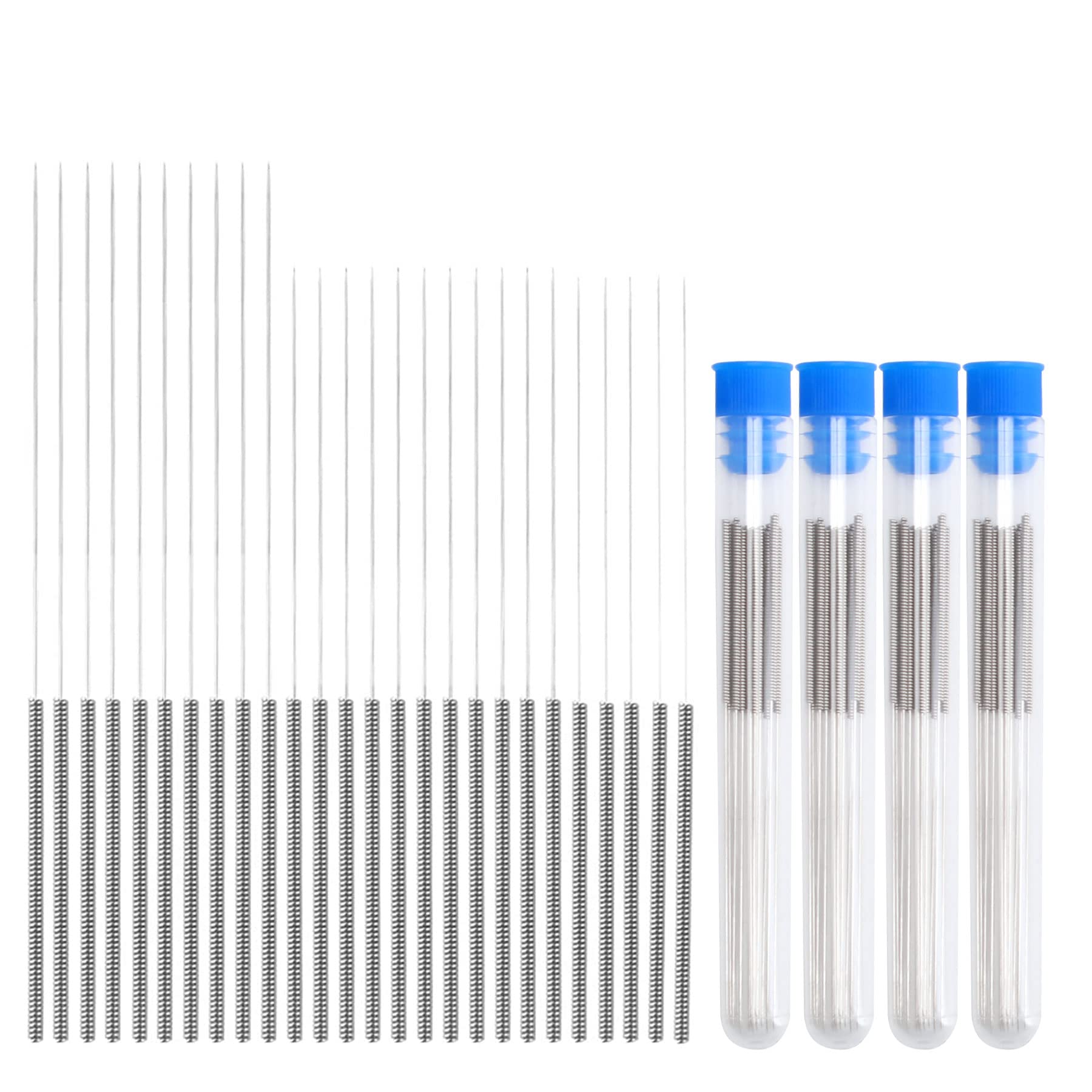 Dadabig 3D Printer Nozzle Cleaning Kit, 35 PCS 0.15mm, 0.25mm, 0.35mm, 0.4mm, Cleaning Needles + 2PCS Tweezers 3D Extruder Nozzle Cleaners for 3D Printer