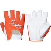 Superior Glove VIBGHFV/L Vibrastop Goatskin Leather Palm Half-Finger Vibration-Dampening Gloves, Size Large