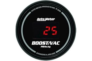 Auto Meter 6359 Sport Comp Digital 2-1/16" 30 In Hg.-Vac./30 PSI Digital Vacuum/Boost Gauge