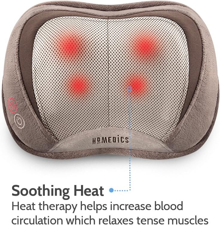 Homedics 3D Shiatsu & Vibration Massage Pillow with Heat: Health & Personal Care