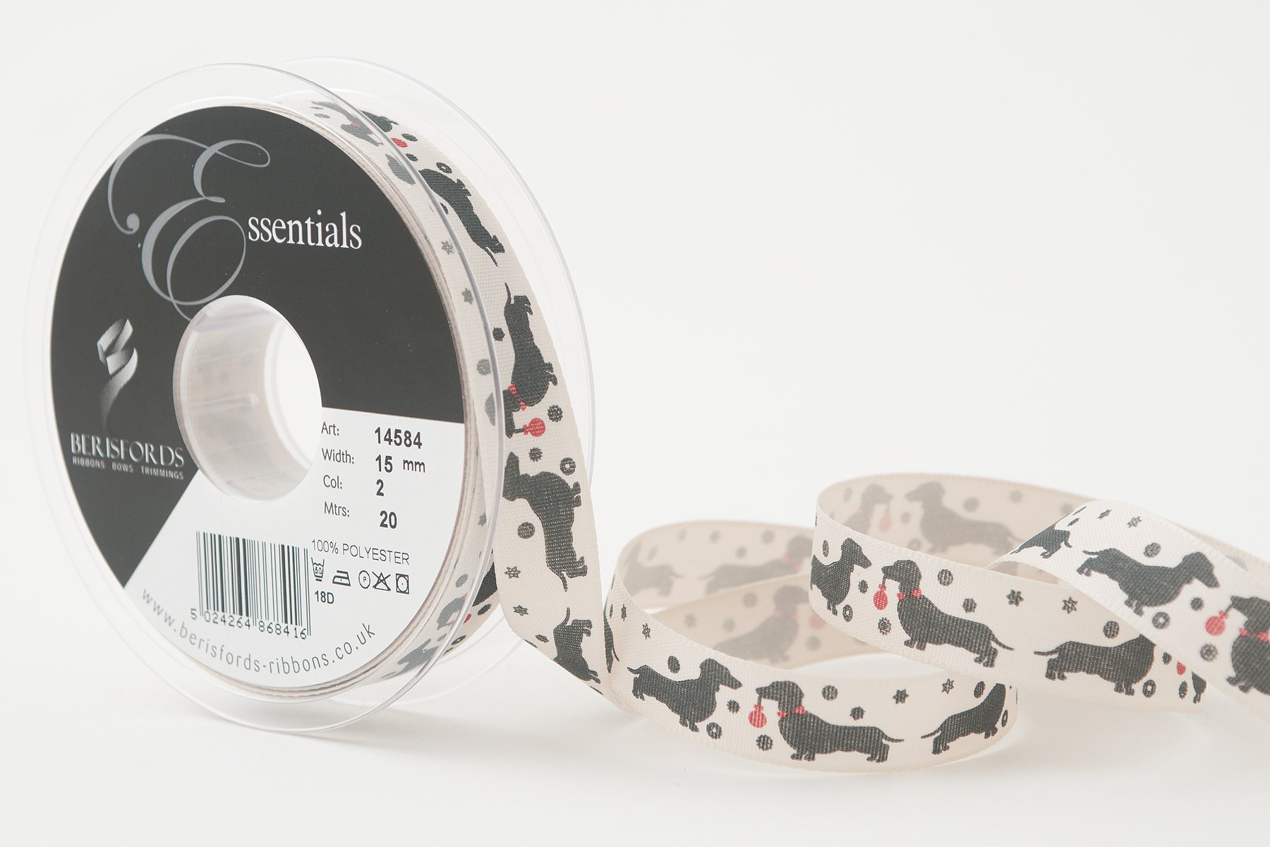 Berisfords Ribbon, Pumice, 15 mm