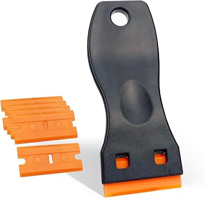 Ewrap Glass Scraper Ceramic Hob Scraper with 10 Replacement Plastics