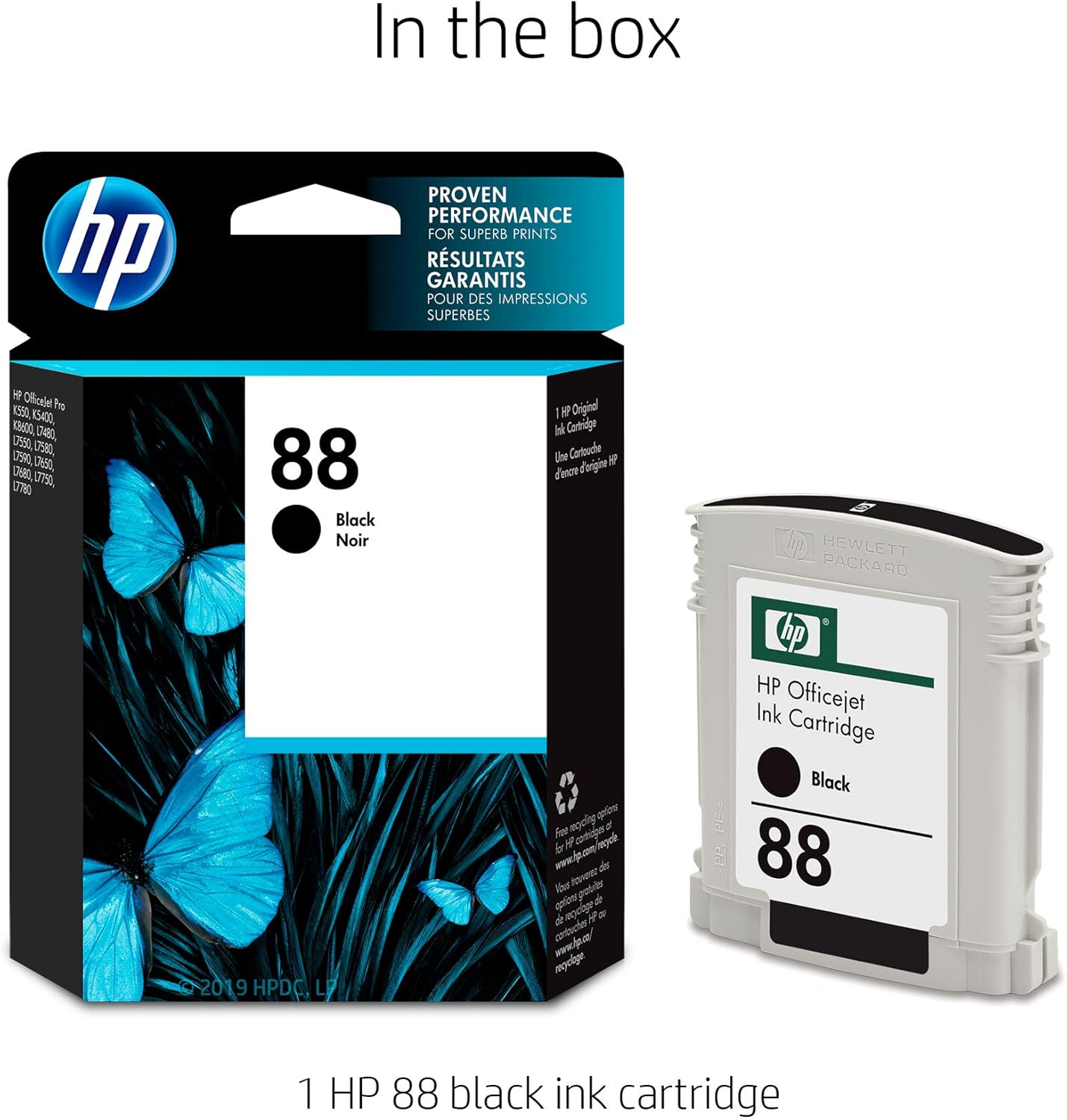 hp 88 black