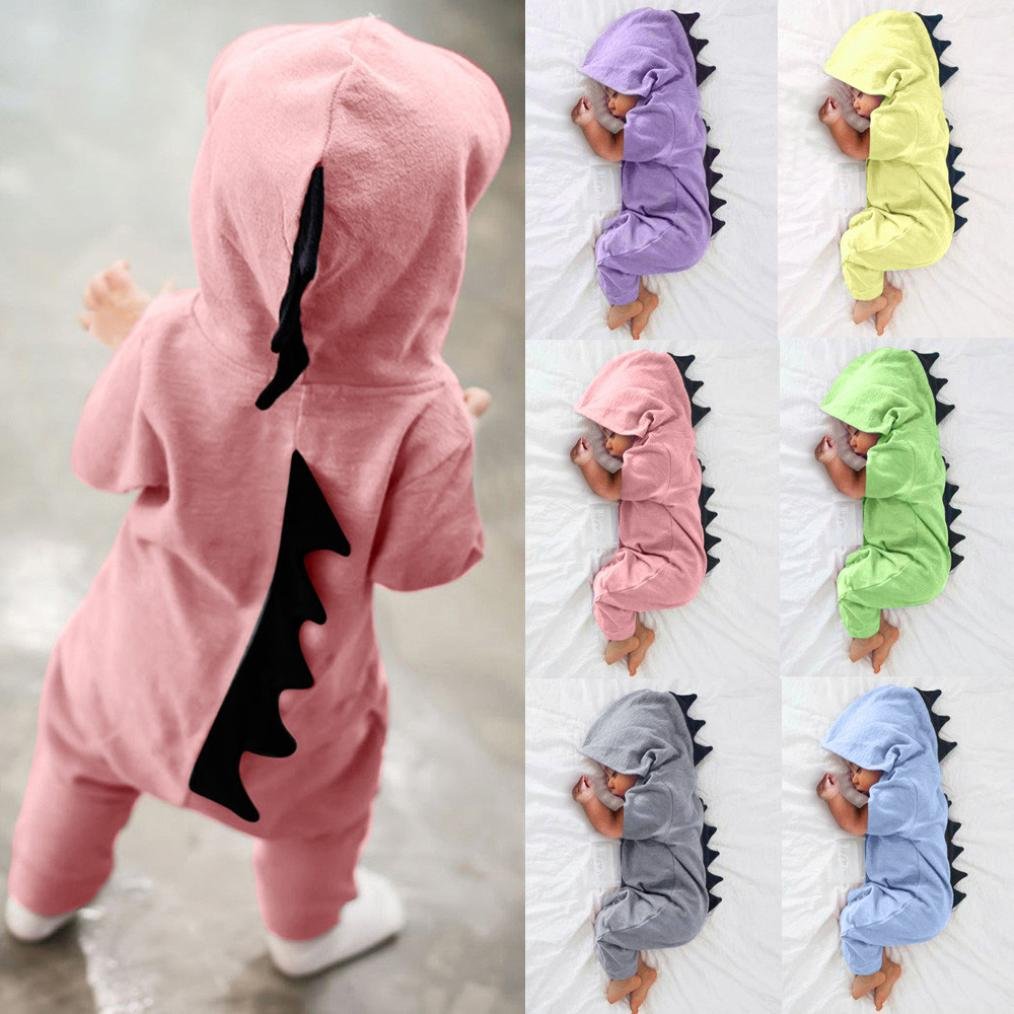 baby girl dinosaur sleepsuit