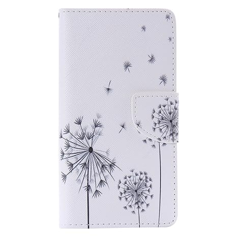 Nancen Compatible with Handyhülle Sony Xperia Z5 (5,2 Zoll) Hülle, Painted Muster Flip Case PU Leder Handytasche Cartoon Schr