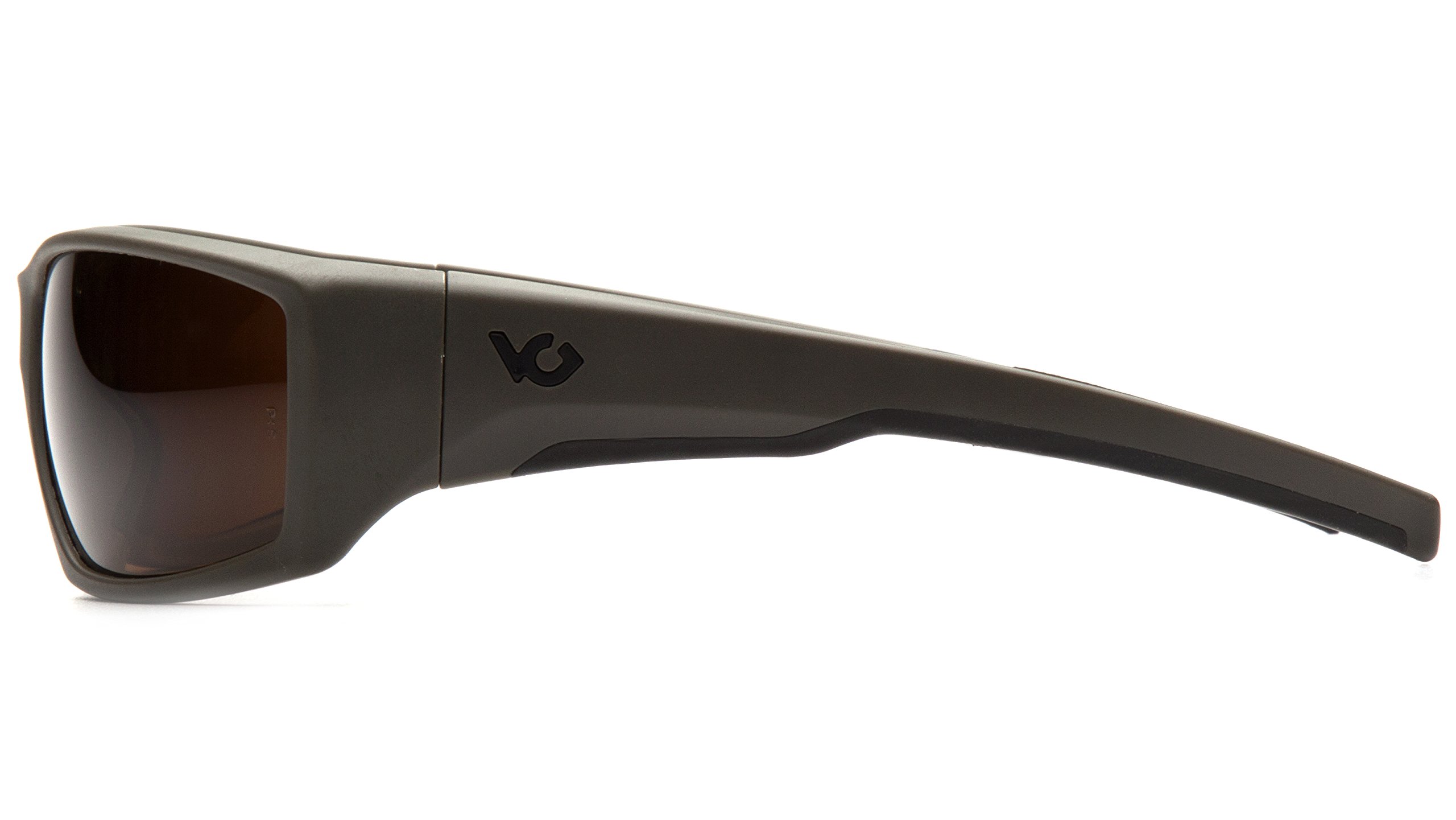 Venture Gear Overwatch Shooting Safety Sunglasses, OD Green, Bronze