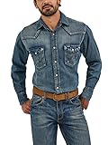 Cowboy Cut Western Long Sleeve Snap Work Shirt